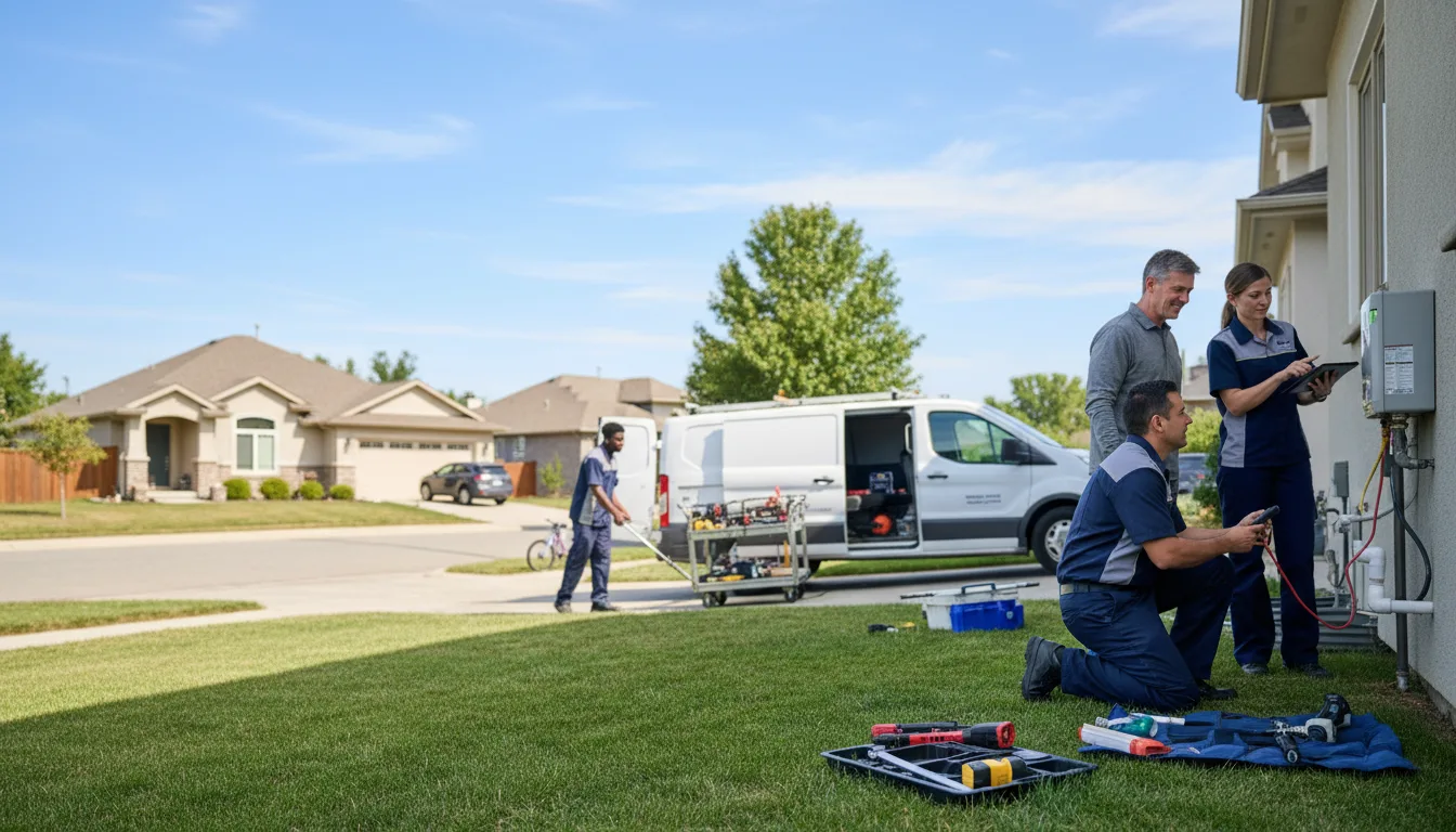 Tankless water heater service in Omaha, GA